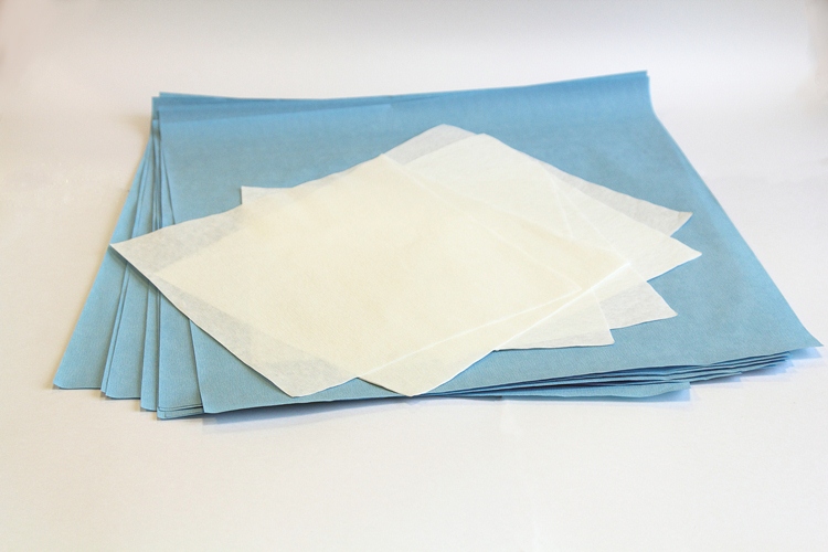 Бумага крепированная стандартная  для паровой, воздушной, газовой и радиационной стерилизации (белая, зеленая)